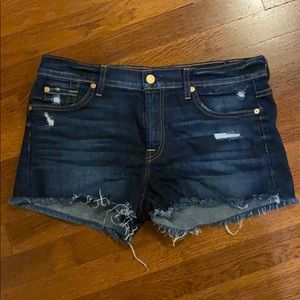 7 for all Mankind - Denim Cutoff Shorts